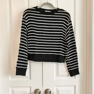 Black and white striped Zara Trafaluc sweater, size small